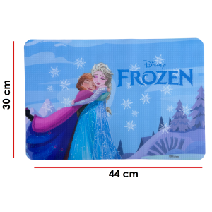 TOVAGLIETTA FROZEN DISNEY IN PLASTICA MORBIDA ANTISCIVOLO RIPIEGABILE LAVABILE DA COLAZIONE PRANZO CM.44X30 - FR0979