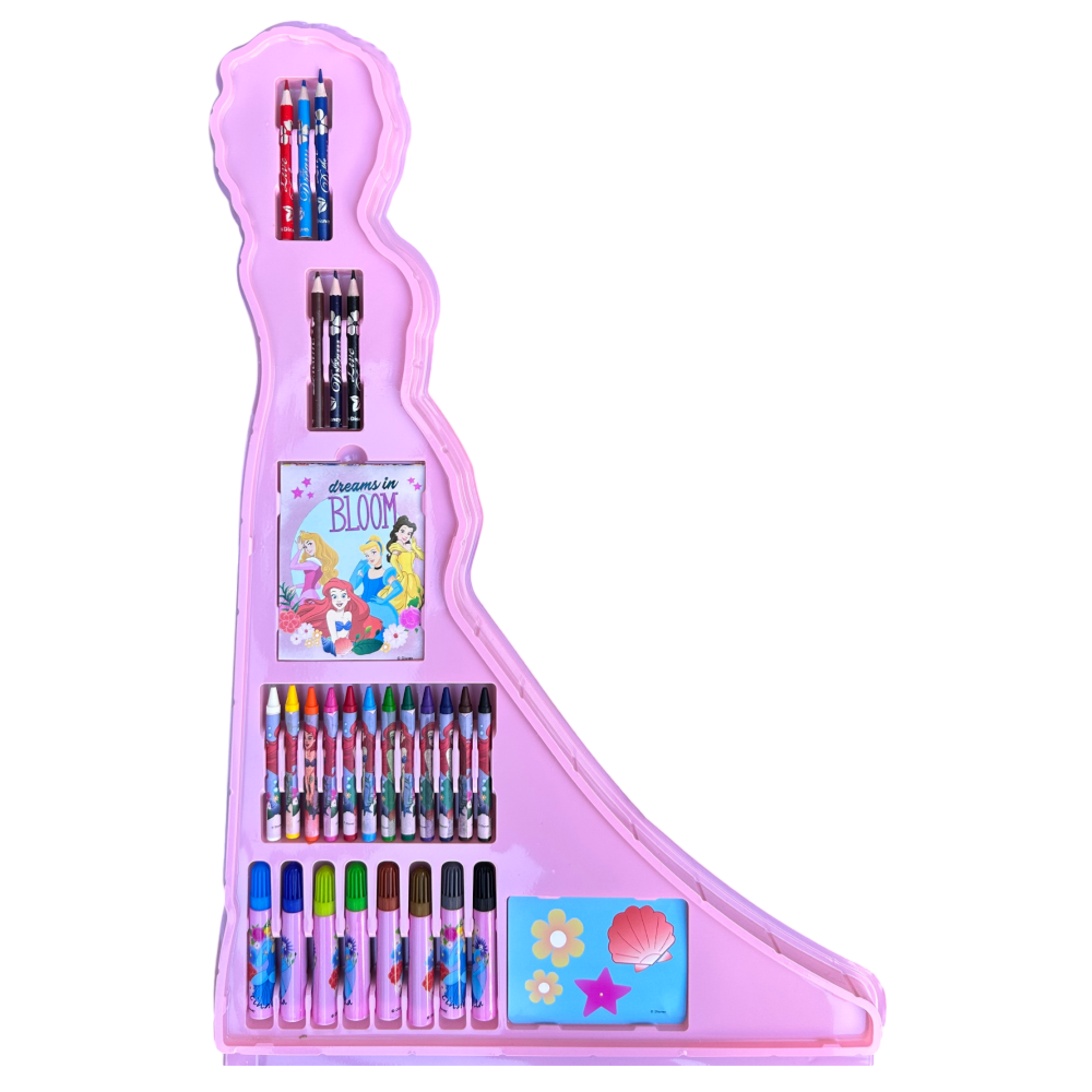 MAXI VALIGETTA COLORI PRINCIPESSE DISNEY SET SAGOMATO DA 56 PEZZI - PR0584
