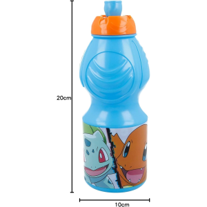 BORRACCIA POKEMON PIKACHU SPORT PLASTICA CON BECCUCCIO ML. 400 - 08032