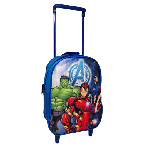 ZAINO ASILO TROLLEY AVENGERS MARVEL BORSA PER SCUOLA MATERNA TEMPO LIBERO - 672941