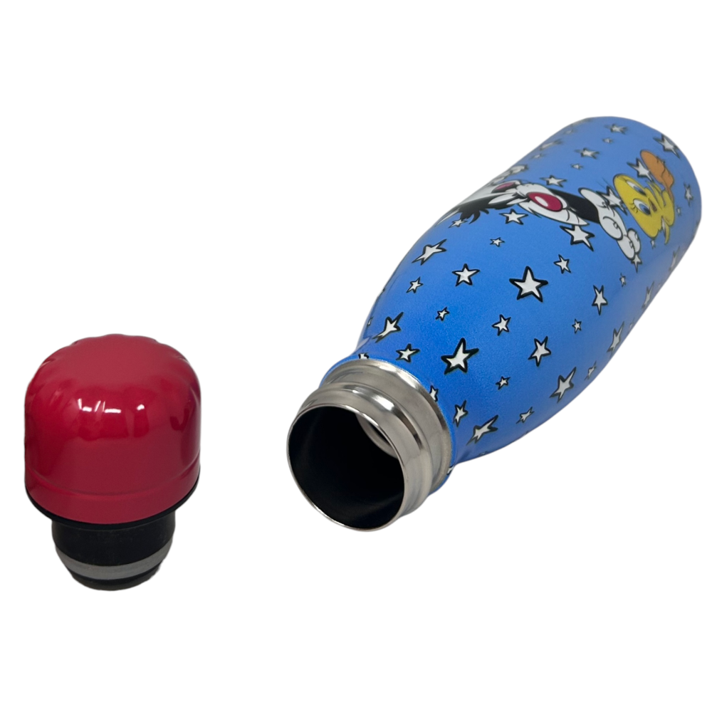BOTTIGLIA TERMICA TITTI E SILVESTRO LOONEY TUNES BORRACCIA IN ACCIAIO INOSSIDABILE 500 ML - L09100TE/A