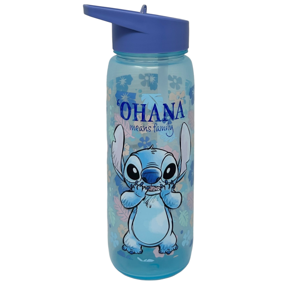 BORRACCIA STITCH DISNEY CON BECCUCCIO RIPIEGABILE 600 ML  PP TRASPARENTE - 843358