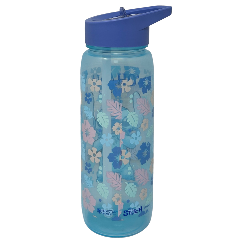 BORRACCIA STITCH DISNEY CON BECCUCCIO RIPIEGABILE 600 ML  PP TRASPARENTE - 843358