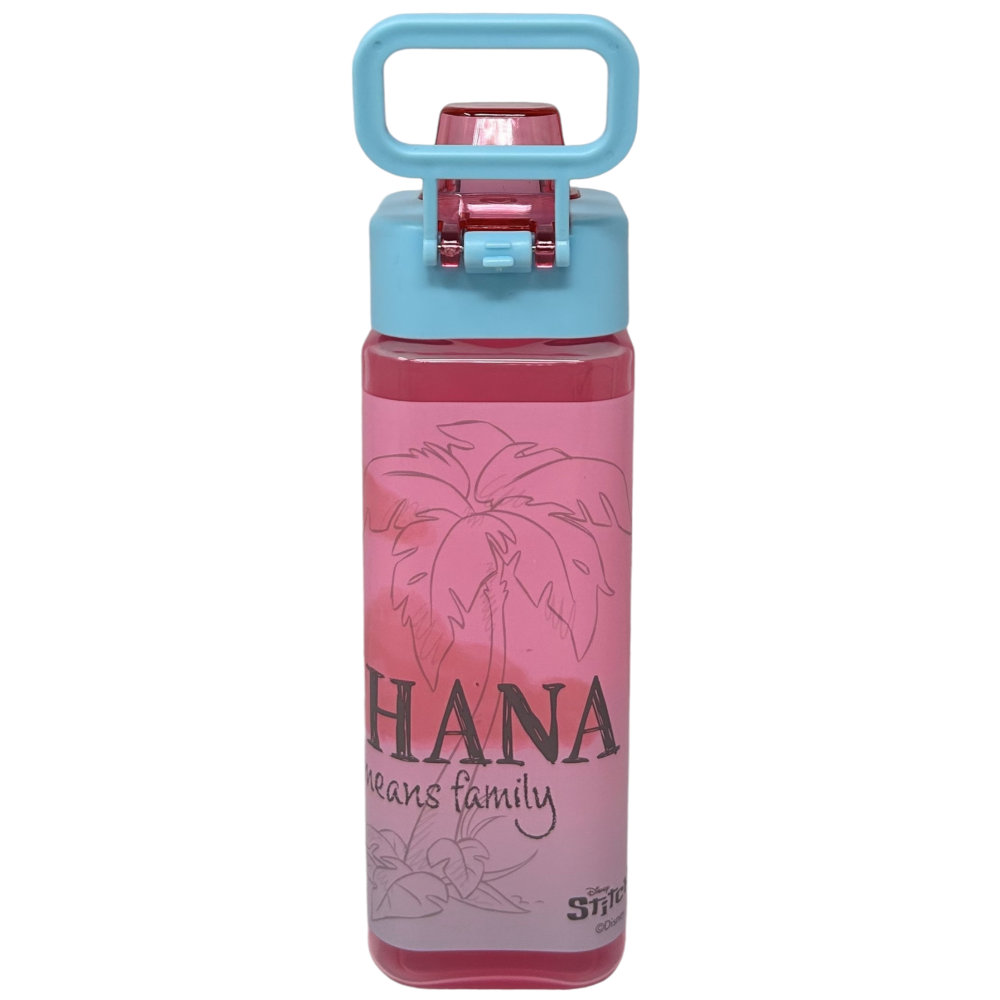 BORRACCIA QUADRATA STITCH DISNEY 500 ML IN PLASTICA RIUTILIZZABILE CON APERTURA A SCATTO - 843402