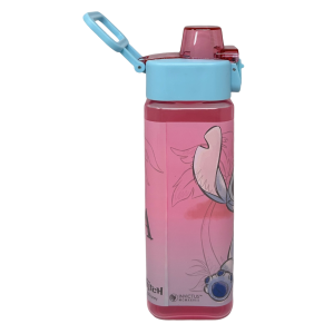 BORRACCIA QUADRATA STITCH DISNEY 500 ML IN PLASTICA RIUTILIZZABILE CON APERTURA A SCATTO - 843402