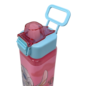 BORRACCIA QUADRATA STITCH DISNEY 500 ML IN PLASTICA RIUTILIZZABILE CON APERTURA A SCATTO - 843402