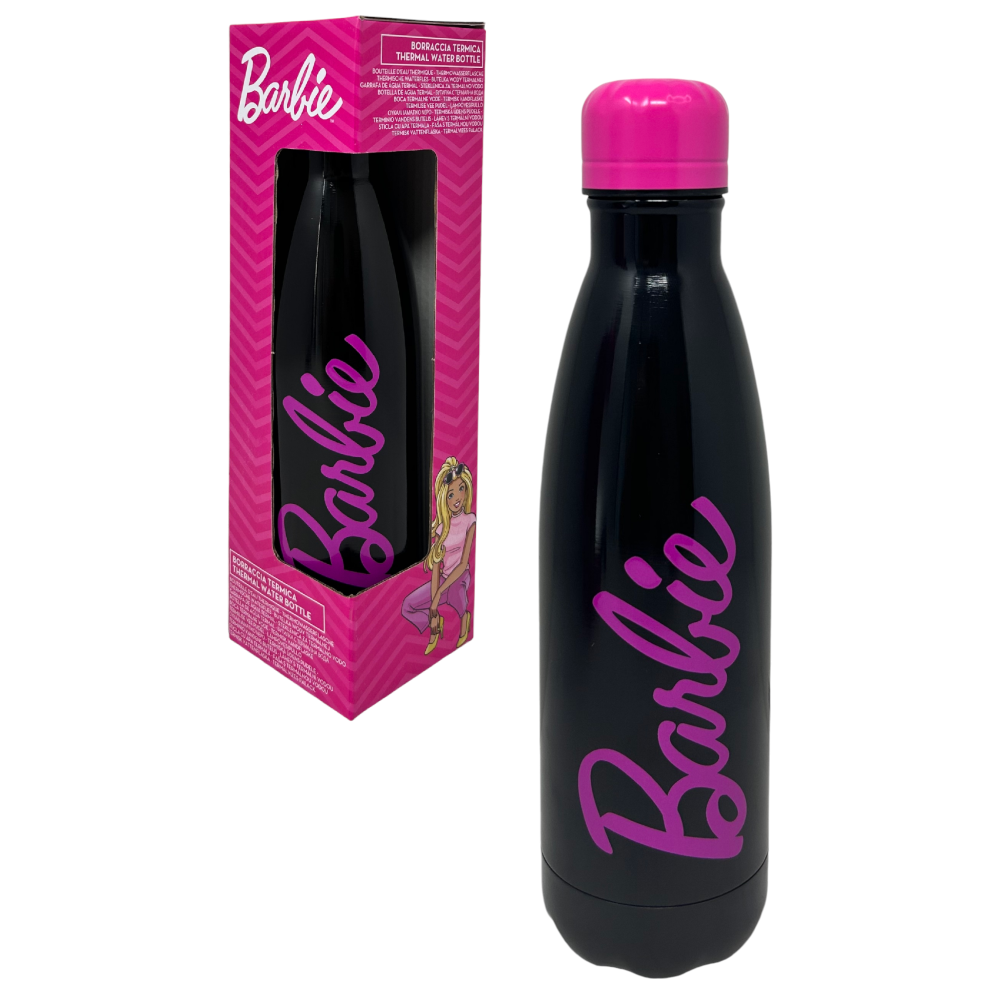 BOTTIGLIA TERMICA BARBIE BORRACCIA IN ACCIAIO INOSSIDABILE 500 ML - B09000TE/N