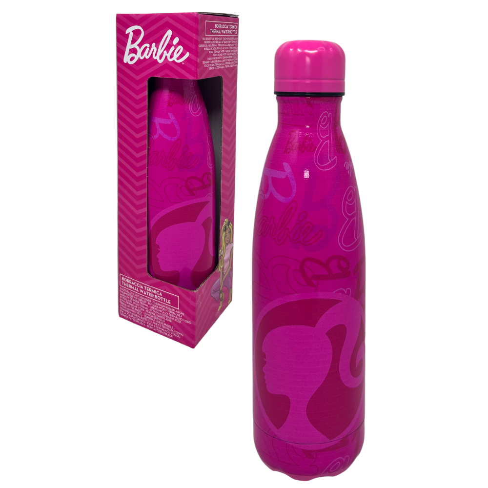 BOTTIGLIA TERMICA BARBIE BORRACCIA IN ACCIAIO INOSSIDABILE 500 ML - B09000TE/F