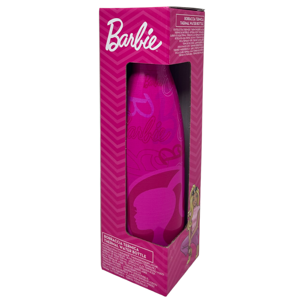 BOTTIGLIA TERMICA BARBIE BORRACCIA IN ACCIAIO INOSSIDABILE 500 ML - B09000TE/F