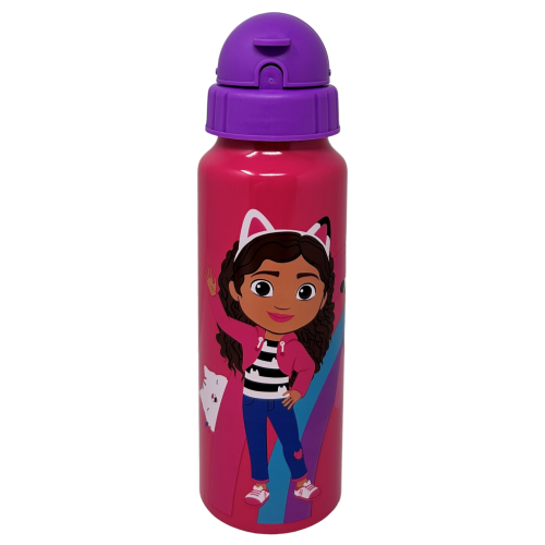 BORRACCIA IN ALLUMINIO CON CANNUCCIA GABBY'S DOLLHOUSE BOTTIGLIA PER BAMBINI 550 ML - O09514MC/V