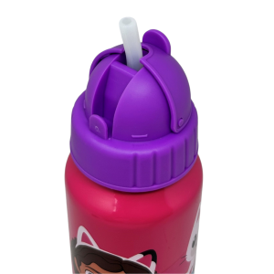 BORRACCIA IN ALLUMINIO CON CANNUCCIA GABBY'S DOLLHOUSE BOTTIGLIA PER BAMBINI 550 ML - O09514MC/V