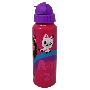 BORRACCIA IN ALLUMINIO CON CANNUCCIA GABBY'S DOLLHOUSE BOTTIGLIA PER BAMBINI 550 ML - O09514MC/V