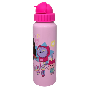 BORRACCIA IN ALLUMINIO CON CANNUCCIA GABBY'S DOLLHOUSE BOTTIGLIA PER BAMBINI 550 ML - O09514MC/F