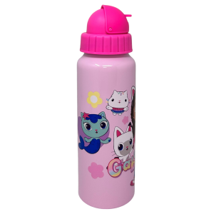 BORRACCIA IN ALLUMINIO CON CANNUCCIA GABBY'S DOLLHOUSE BOTTIGLIA PER BAMBINI 550 ML - O09514MC/F