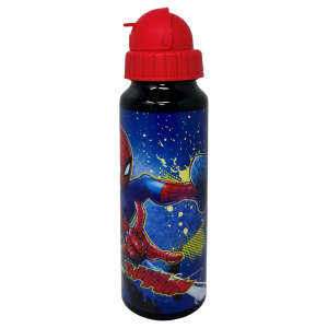 BORRACCIA IN ALLUMINIO CON CANNUCCIA SPIDERMAN MARVEL BOTTIGLIA PER BAMBINI 550 ML - M09510MC/R