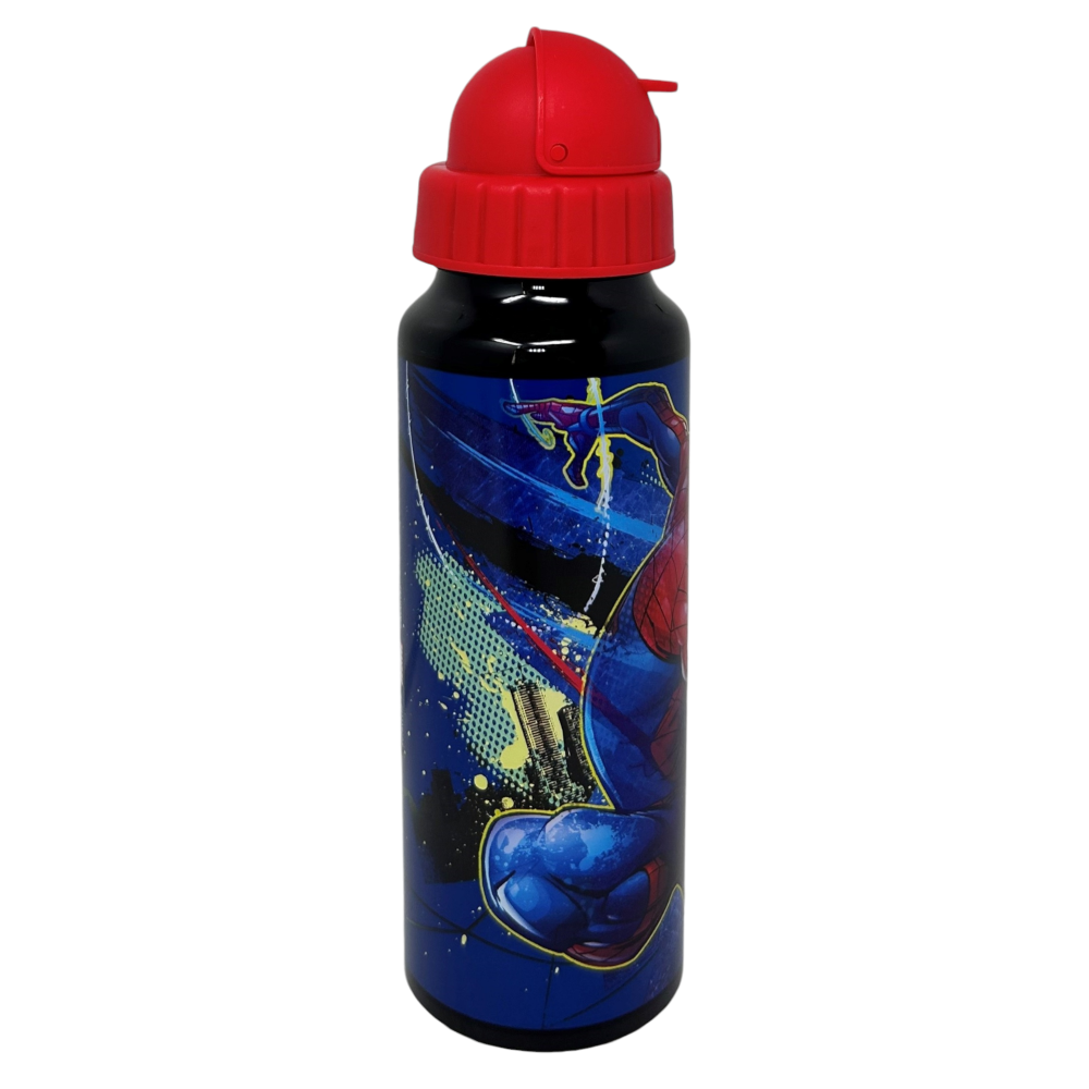 BORRACCIA IN ALLUMINIO CON CANNUCCIA SPIDERMAN MARVEL BOTTIGLIA PER BAMBINI 550 ML - M09510MC/R