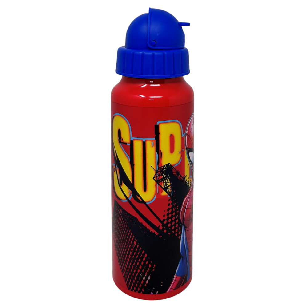 BORRACCIA IN ALLUMINIO CON CANNUCCIA SPIDERMAN MARVEL BOTTIGLIA PER BAMBINI 550 ML - M09510MC/B