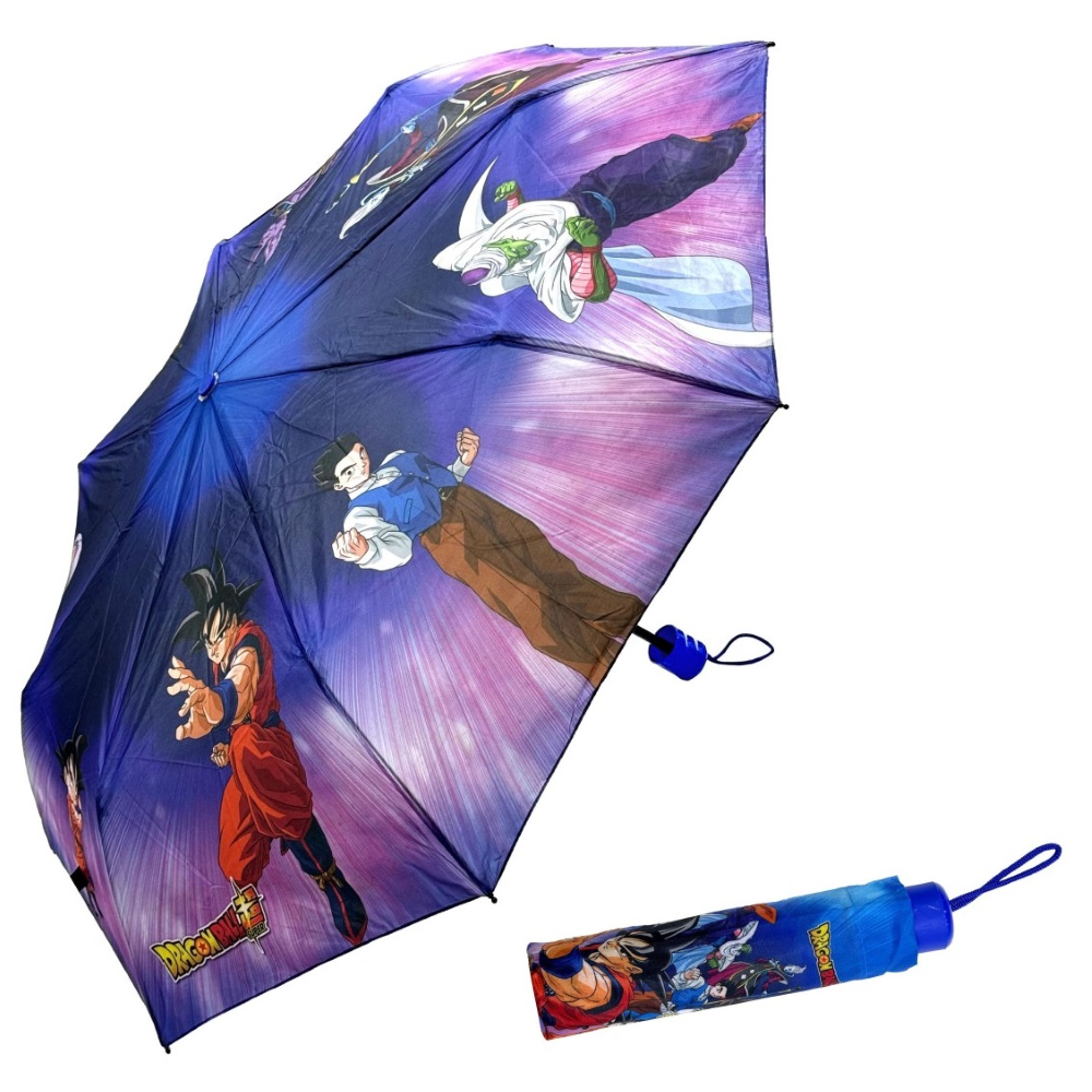 OMBRELLO PIEGHEVOLE DRAGON BALL ACCESSORIO PER LA PIOGGIA BAMBINI - A07607MC