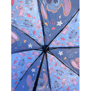 OMBRELLO PIEGHEVOLE STITCH ANGEL DISNEY ACCESSORIO PER LA PIOGGIA BAMBINI - D08897MC