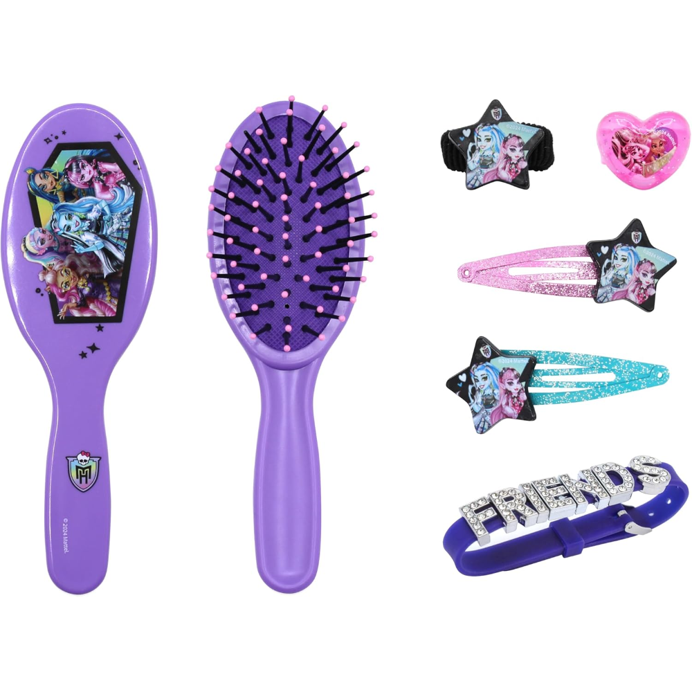PORTAGIOIE MONSTER HIGH COMPLETO DI 6 PEZZI 4 ACCESSORI PER CAPELLI ANELLO E BRACCIALE - 23350