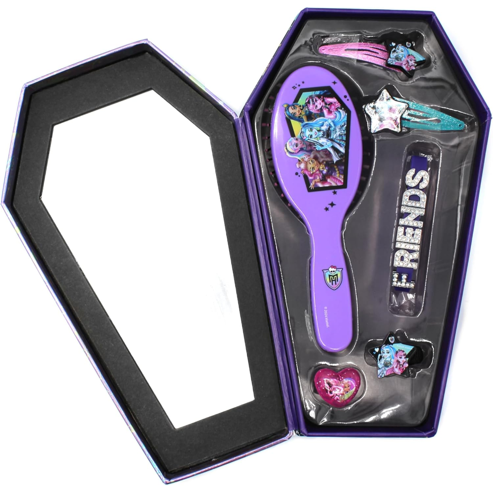 PORTAGIOIE MONSTER HIGH COMPLETO DI 6 PEZZI 4 ACCESSORI PER CAPELLI ANELLO E BRACCIALE - 23350