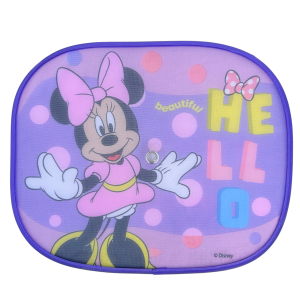 TENDINE PARASOLE LATERALI MINNIE DISNEY COPPIA DI TENDINE PER AUTO 44 X 35 CM PROTEZIONE RAGGI UV - 31611