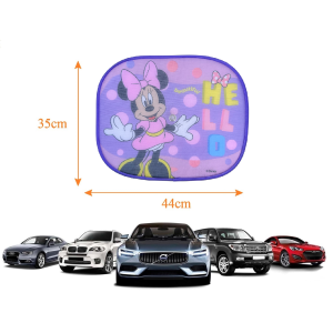TENDINE PARASOLE LATERALI MINNIE DISNEY COPPIA DI TENDINE PER AUTO 44 X 35 CM PROTEZIONE RAGGI UV - 31611