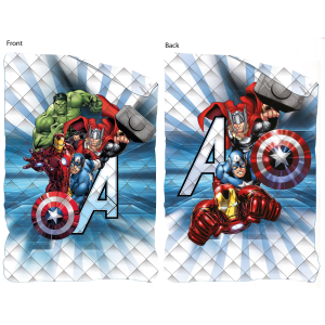 TRAPUNTINO DOUBLEFACE AVENGERS MARVEL COPERTA COPRILETTO TRAPUNTATO 100 GSM LETTO SINGOLO 170X250 CM - AVE1761