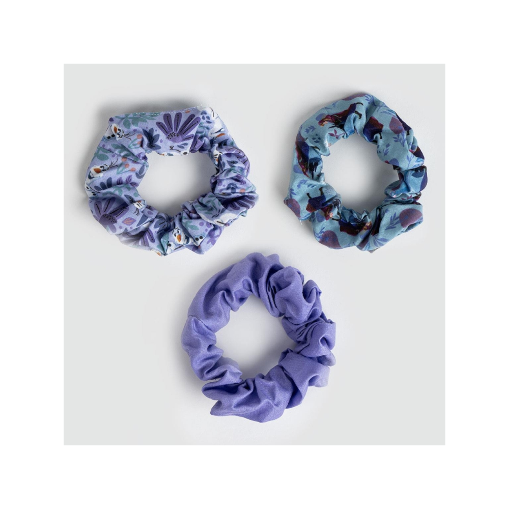 SCRUNCHIES FROZEN DISNEY SET 3 PEZZI ELASTICI MORBIDI PER CAPELLI- 3078 