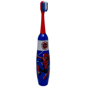 SET ACCESSORI CURA IGIENE ORALE SPIDERMAN MARVEL 4 PEZZI SPAZZOLINO ELETTRICO PER BAMBINI