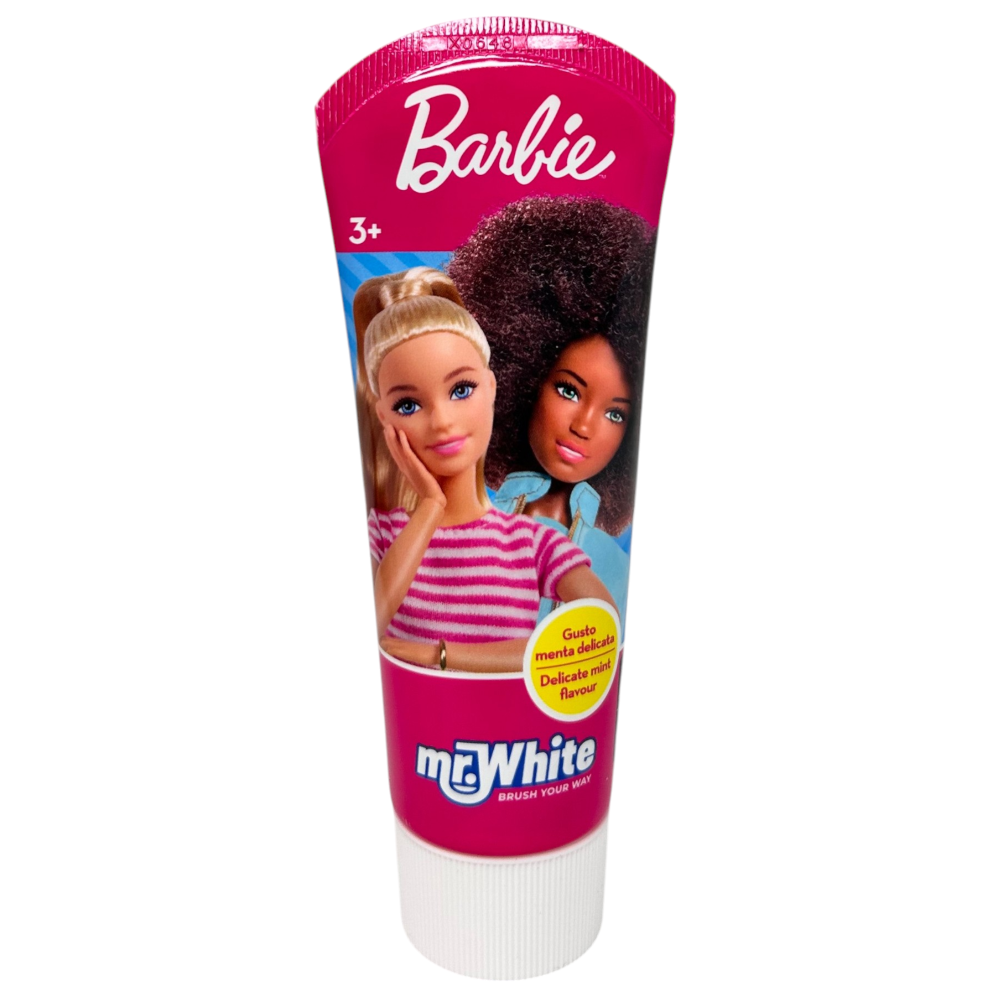 SET ACCESSORI CURA IGIENE ORALE BARBIE 4 PEZZI SPAZZOLINO ELETTRICO PER BAMBINI