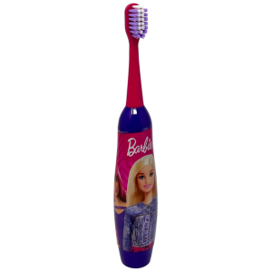 SET ACCESSORI CURA IGIENE ORALE BARBIE 4 PEZZI SPAZZOLINO ELETTRICO PER BAMBINI