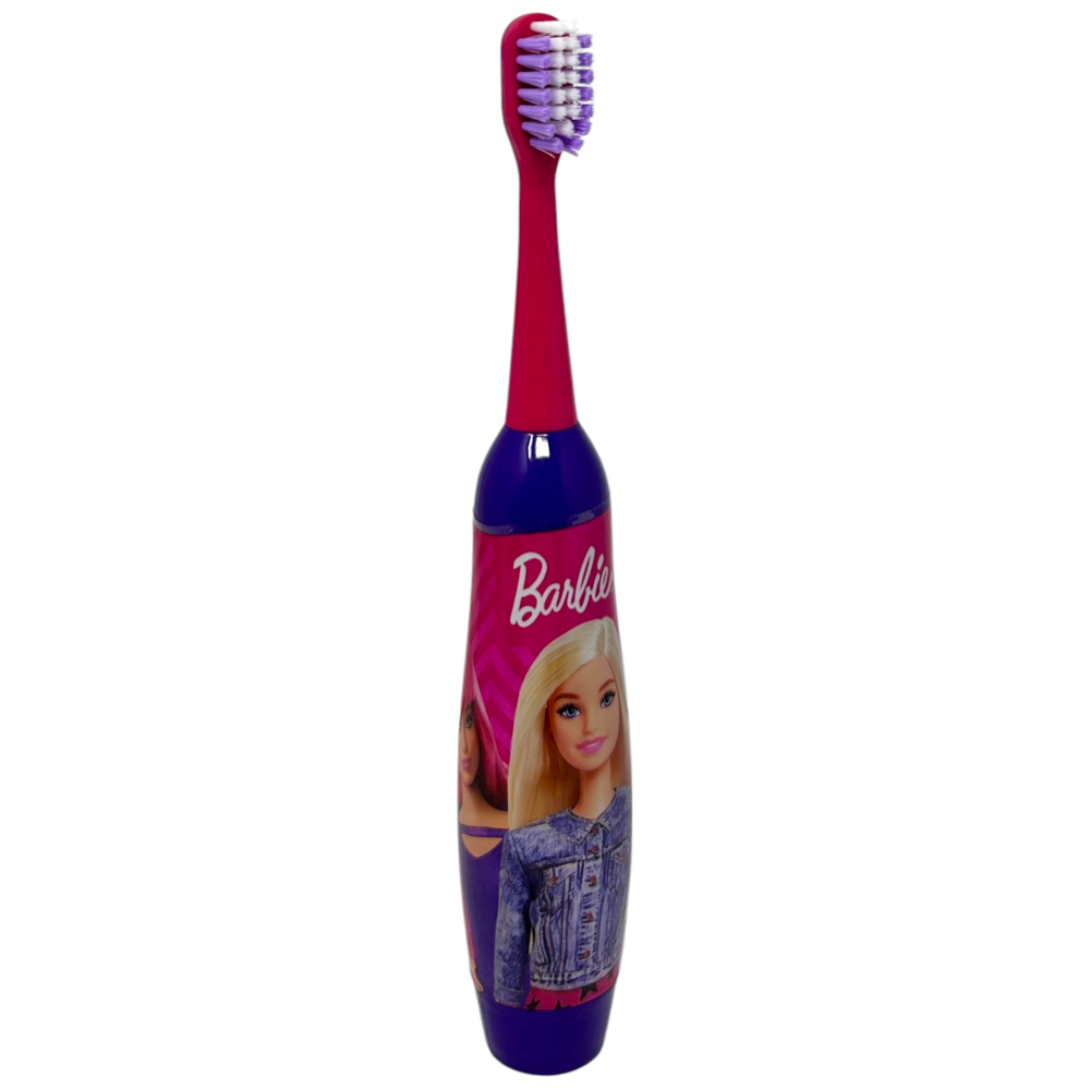SET ACCESSORI CURA IGIENE ORALE BARBIE 4 PEZZI SPAZZOLINO ELETTRICO PER BAMBINI