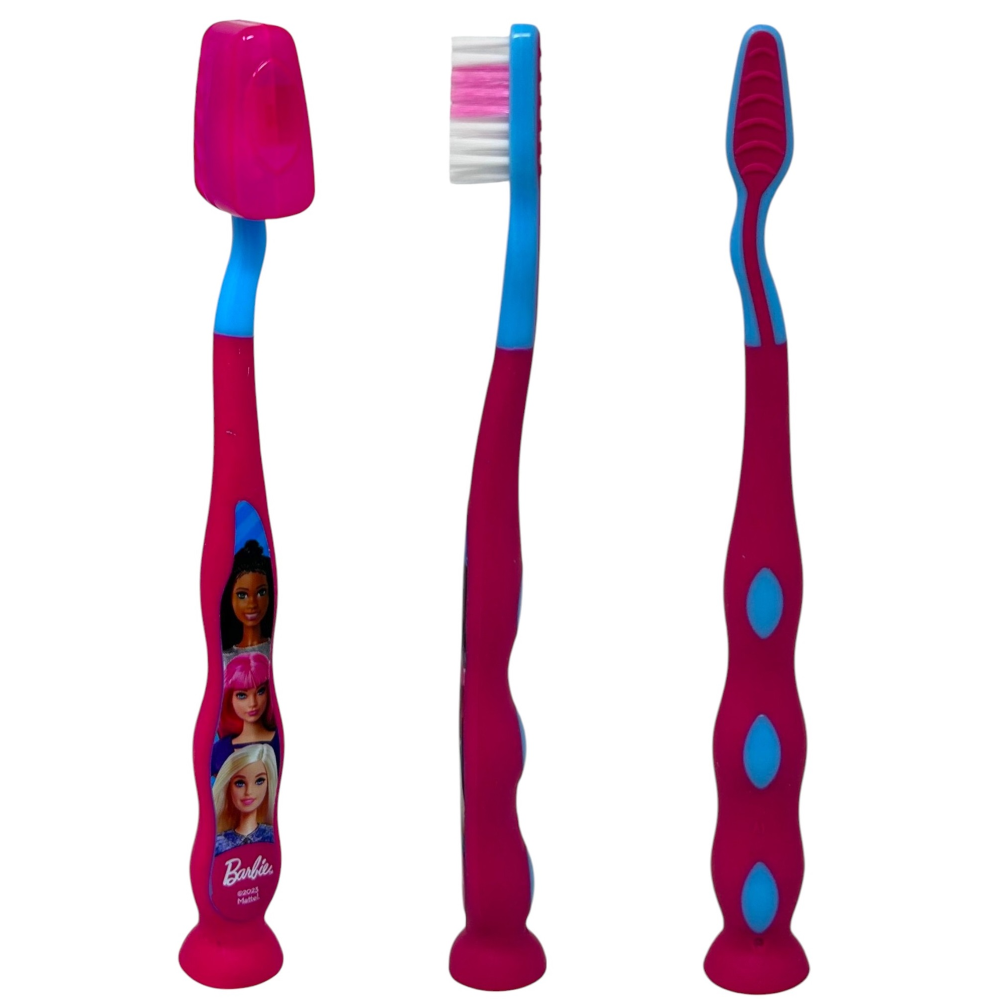SET ACCESSORI CURA IGIENE ORALE BARBIE 4 PEZZI CON POCHETTE