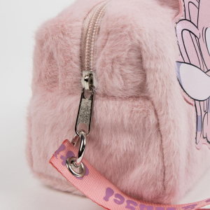BEAUTY CASE STITCH E ANGEL DISNEY PORTA ACCESSORI DA BAGNO O VIAGGIO CON DETTAGLIO 3D EFFETTO PELUCHE - 3174
