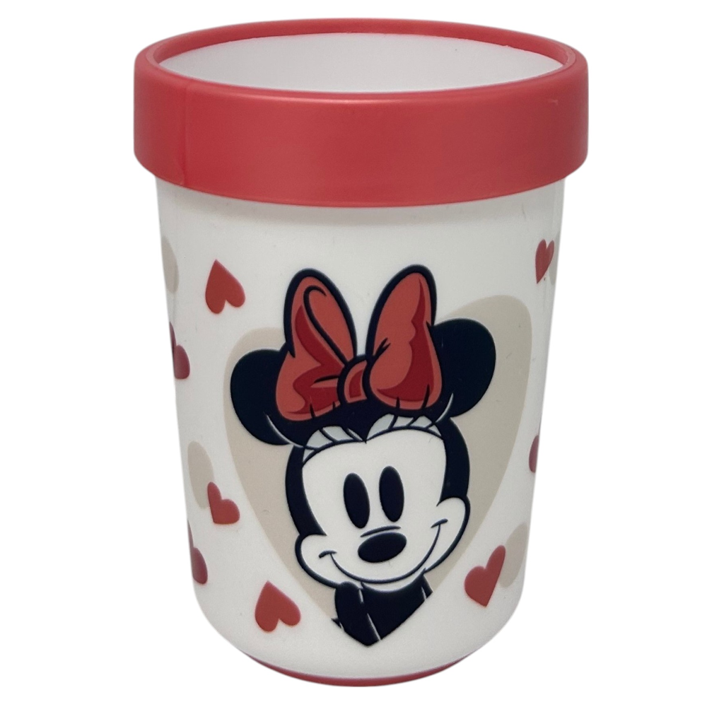 SET PAPPA MINNIE DISNEY 3 PEZZI STOVIGLIE IN PLASTICA CON SILICONE ANTISCIVOLO ADATTA AL MICROONDE