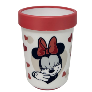 SET PAPPA MINNIE DISNEY 3 PEZZI STOVIGLIE IN PLASTICA CON SILICONE ANTISCIVOLO ADATTA AL MICROONDE