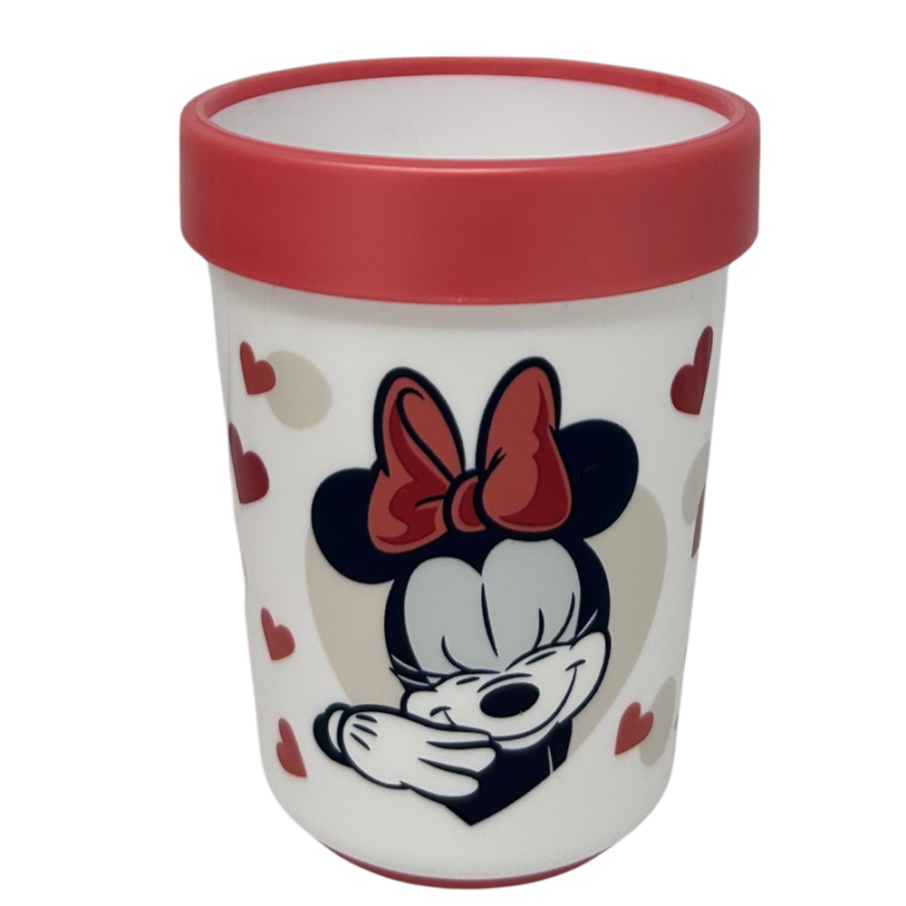 SET PAPPA MINNIE DISNEY 3 PEZZI STOVIGLIE IN PLASTICA CON SILICONE ANTISCIVOLO ADATTA AL MICROONDE