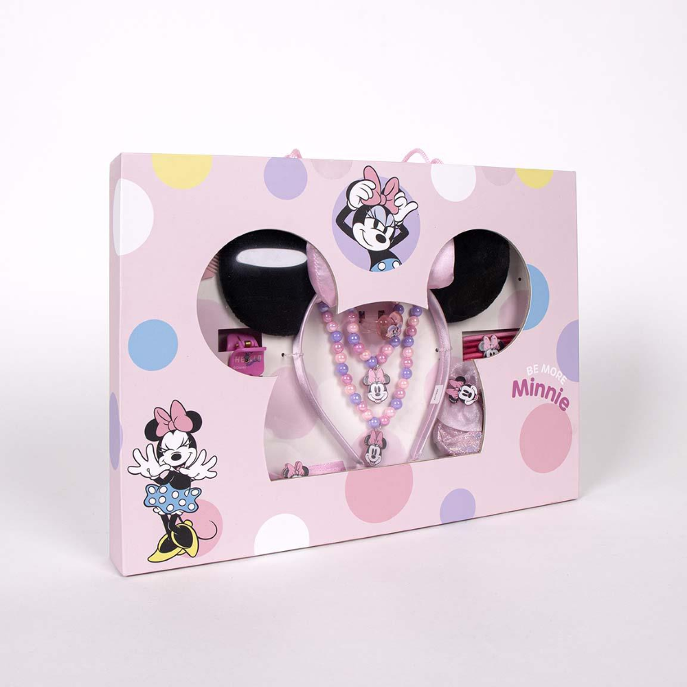SET ACCESSORI MINNIE MOUSE DISNEY 24 PEZZI ACCESSORI CAPELLI BIGIOTTERIA - 2939