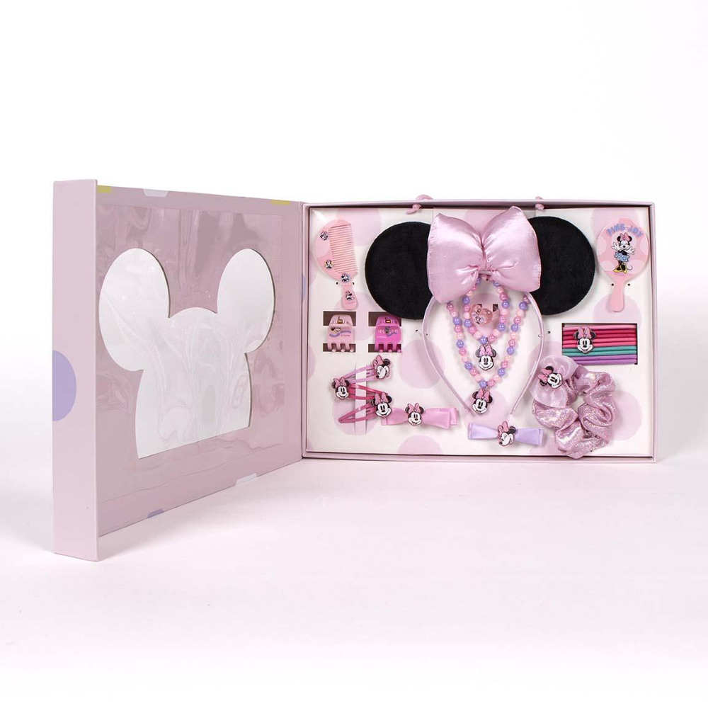 SET ACCESSORI MINNIE MOUSE DISNEY 24 PEZZI ACCESSORI CAPELLI BIGIOTTERIA - 2939