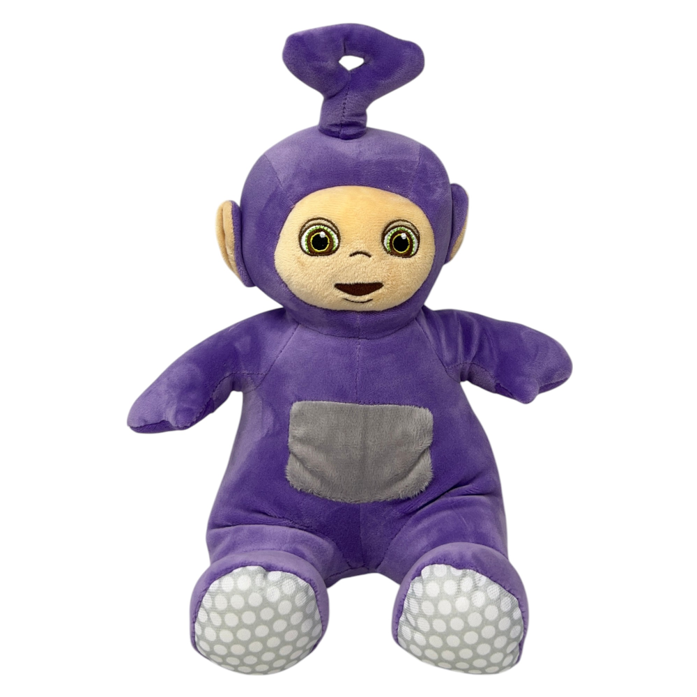 PELUCHE TINKY WINKY TELETUBBIES MORBIDO PUPAZZO 37 CM IN FIBRA RICICLATA