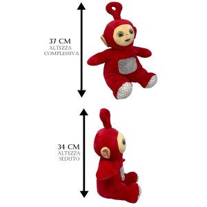 PELUCHE PO TELETUBBIES MORBIDO PUPAZZO 37 CM IN FIBRA RICICLATA