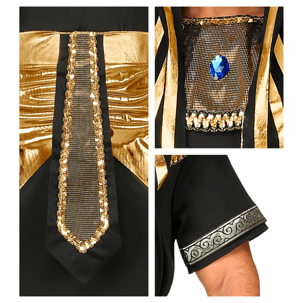 VESTITO CARNEVALE FARAONE COSTUME TRAVESTIMENTO CARNEVALE UOMO - 0794