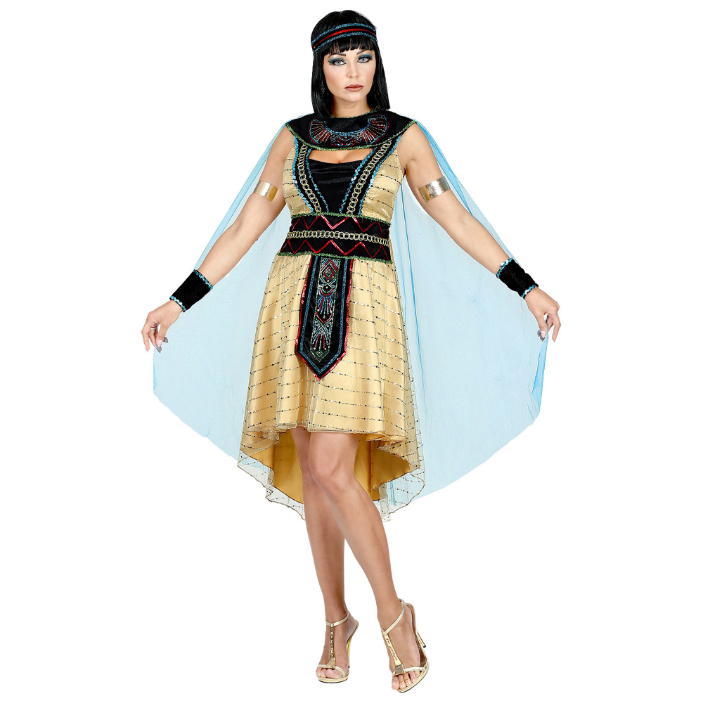 VESTITO CARNEVALE REGINA EGIZIANA TRAVESTIMENTO COSTUME CARNEVALE ADULTO - 0804