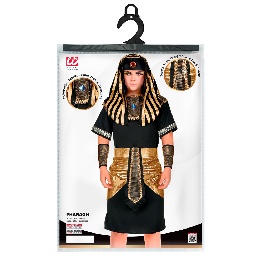 COSTUME VESTITO FARAONE TRAVESTIMENTO PER BAMBINI CARNEVALE COSPLAY - 0811