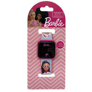 OROLOGIO A LED BARBIE MATTEL DA POLSO DIGITALE CON CINTURINO SILICONE - BB00033