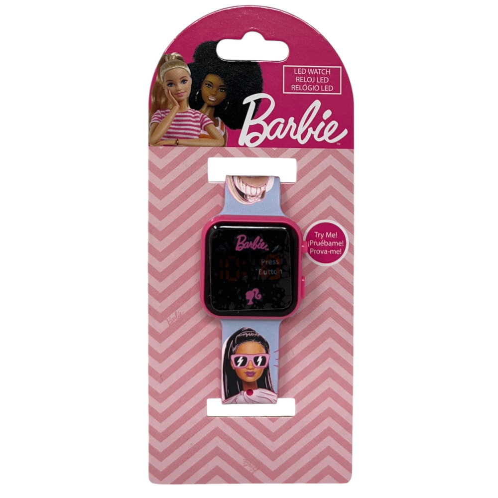 OROLOGIO A LED BARBIE MATTEL DA POLSO DIGITALE CON CINTURINO SILICONE - BB00033