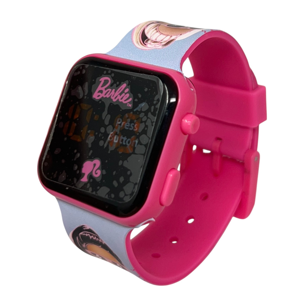 OROLOGIO A LED BARBIE MATTEL DA POLSO DIGITALE CON CINTURINO SILICONE - BB00033