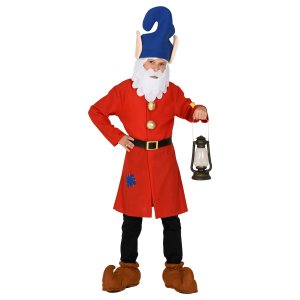 COSTUME VESTITO GNOMO TRAVESTIMENTO PER BAMBINI CARNEVALE COSPLAY - 1063