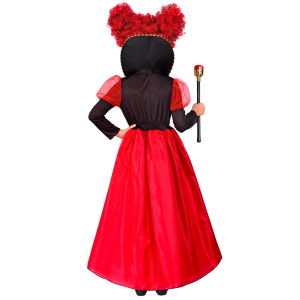 VESTITO CARNEVALE REGINA DI CUORI TRAVESTIMENTO COSTUME PER BAMBINI FESTE A TEMA - 2235